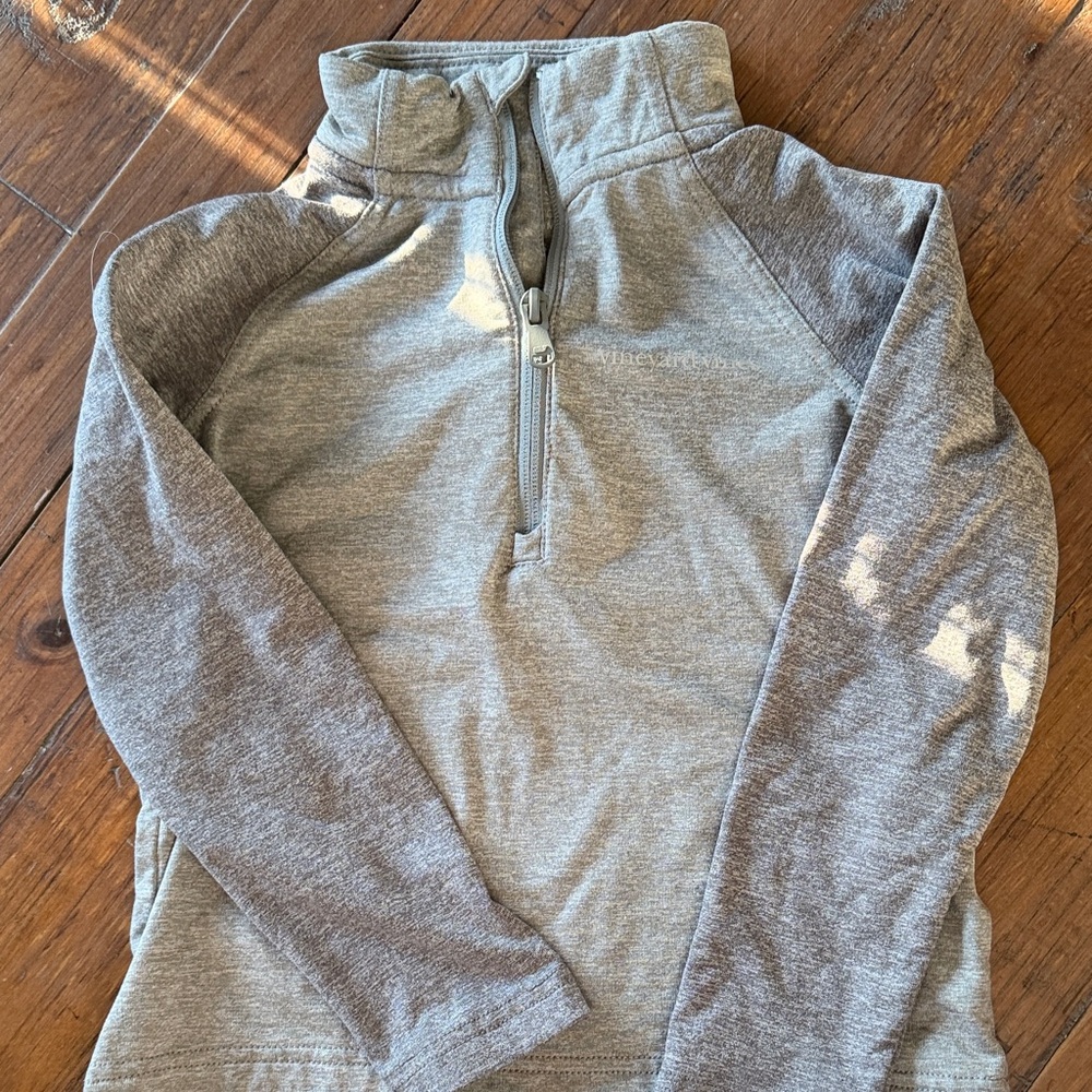 Vineyard Vines Gray Quarter-Zip Pullover